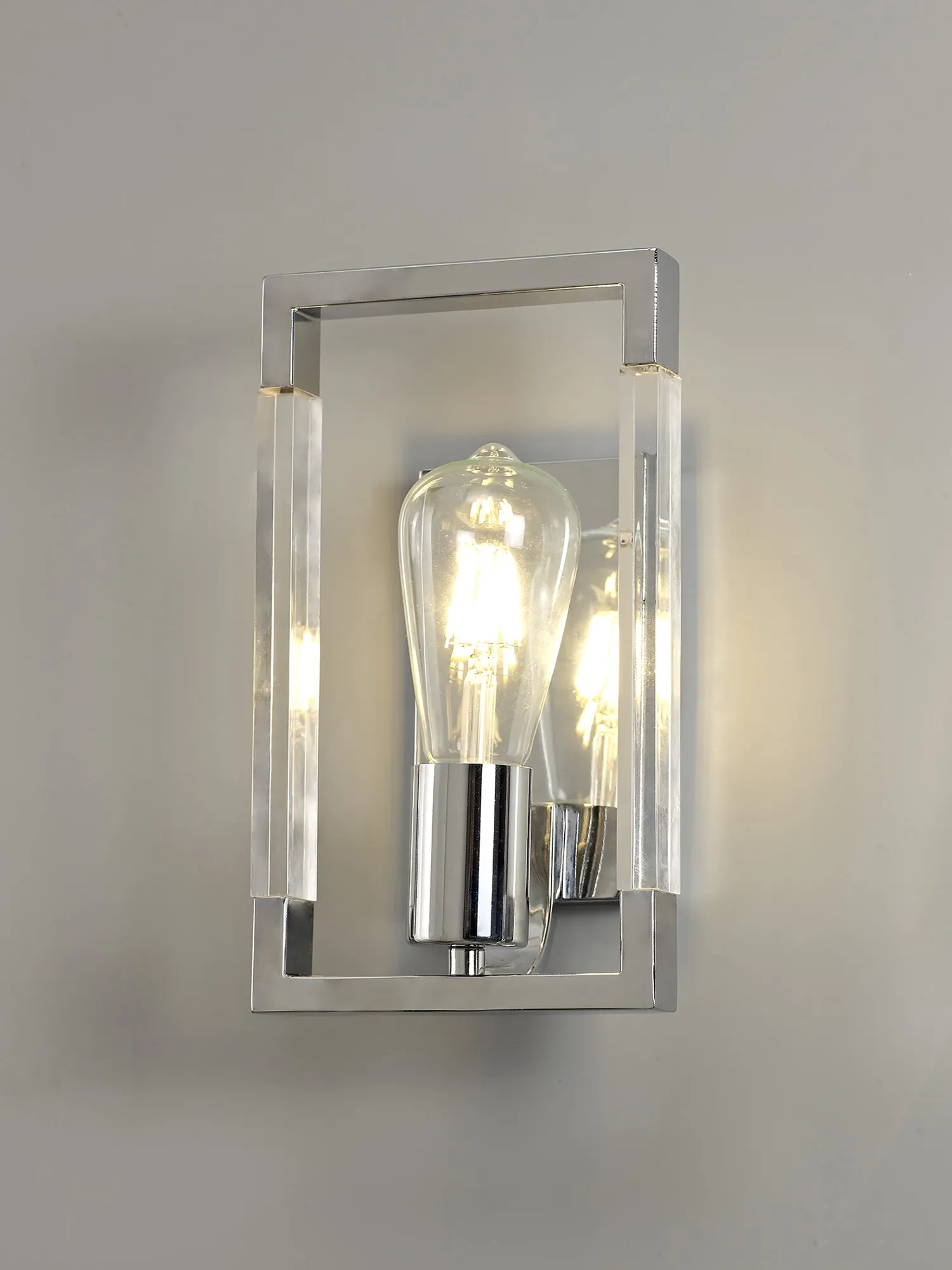 Canto Polished Nickel Wall Lights Diyas Armed Wall Lights